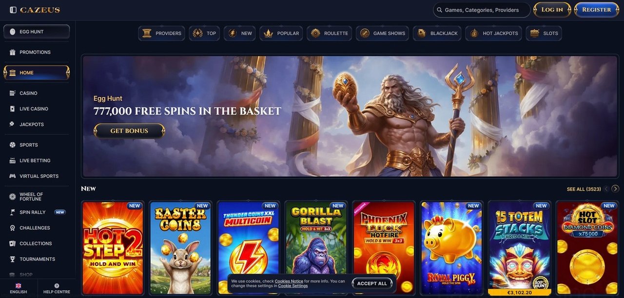 Cazeus Casino - Crypto-Friendly Igralnica 2026 Casino